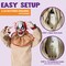Halloween Animatronics Sitting Clown with Light-Up Eyes, Creepy Sound and Moving Arms & Head, Sound Activated Animated Halloween Decorations for Indoor Haunted House Decor Outdoor Yard Lawn